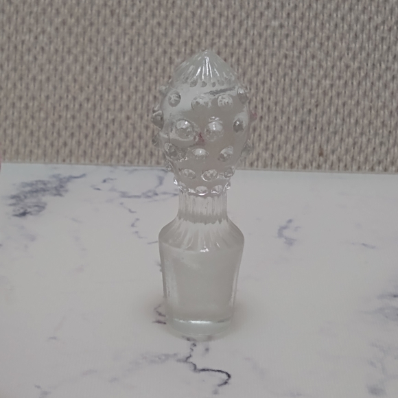 Fenton Cranberry Opalescent Hobnail Cruet With Stopper - Picture 2 of 10